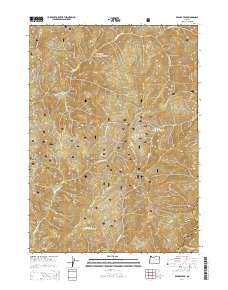 Brandy Peak 2014 topographic map thumbnail