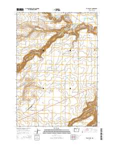 Tygh Valley 2014 topographic map thumbnail