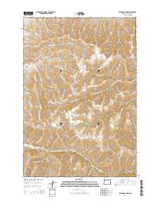 Sevenmile Creek 2014 topographic map thumbnail