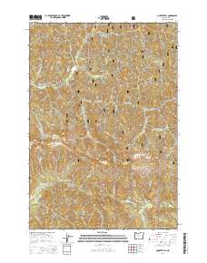 Quartzville 2014 topographic map thumbnail