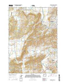Roseburg West 2014 topographic map thumbnail