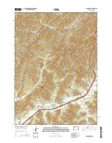 Quines Creek 2014 topographic map thumbnail