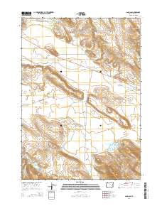 Sand Gap 2014 topographic map thumbnail