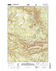 Tumalo Falls 2014 topographic map thumbnail