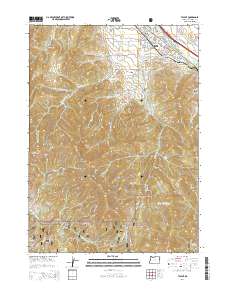 Talent 2014 topographic map thumbnail