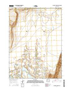 Bluejoint Lake West 2014 topographic map thumbnail