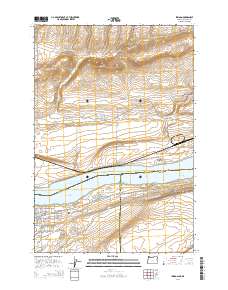Irrigon 2014 topographic map thumbnail
