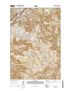 Oregon City 2014 topographic map thumbnail