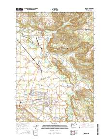 Molalla 2014 topographic map thumbnail