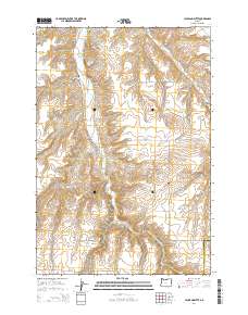 Hickland Butte 2014 topographic map thumbnail