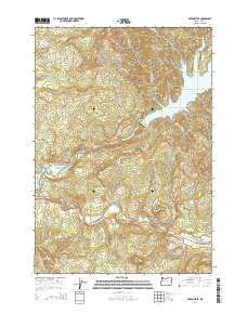 Green Peter 2014 topographic map thumbnail