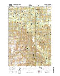 Whitetail Butte 2014 topographic map thumbnail