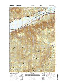 Multnomah Falls 2014 topographic map thumbnail