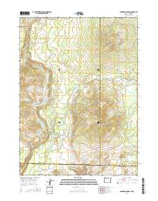 Parker Mountain 2014 topographic map thumbnail