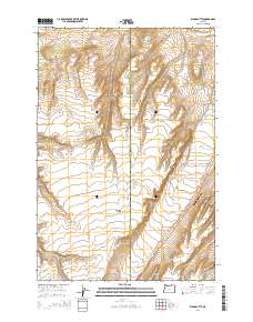 Ward Butte 2014 topographic map thumbnail