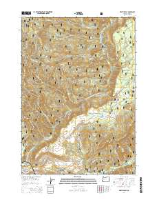 Westfir East 2014 topographic map thumbnail