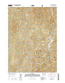 Bosley Butte 2014 topographic map thumbnail