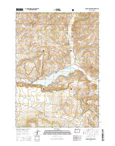 Ochoco Reservoir 2014 topographic map thumbnail