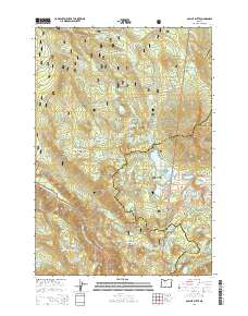 Olallie Butte 2014 topographic map thumbnail
