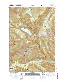 Bull Run Lake 2014 topographic map thumbnail