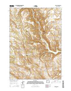 Burns NW 2014 topographic map thumbnail