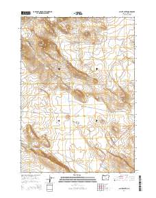 Paiute Butte 2014 topographic map thumbnail