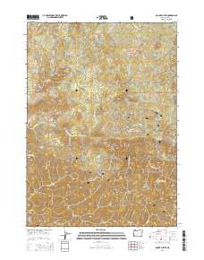 Mount Butler 2014 topographic map thumbnail