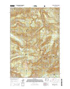 Hickman Butte 2014 topographic map thumbnail