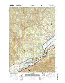 Bonneville Dam 2014 topographic map thumbnail