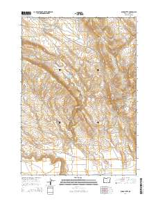 Burns Butte 2014 topographic map thumbnail