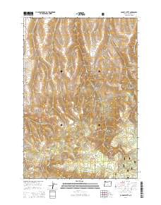 Carney Butte 2014 topographic map thumbnail