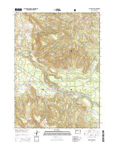 Butte Falls 2014 topographic map thumbnail