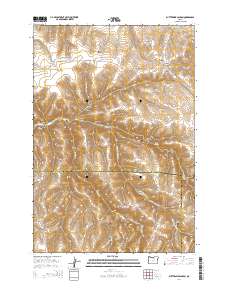 Buttermilk Canyon 2014 topographic map thumbnail