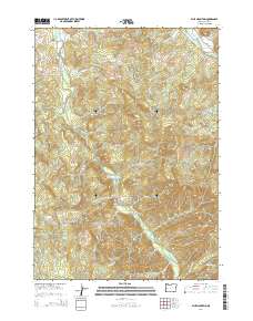 Blue Mountain 2014 topographic map thumbnail