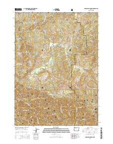 Barklow Mountain 2014 topographic map thumbnail