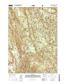 Calimus Butte 2014 topographic map thumbnail