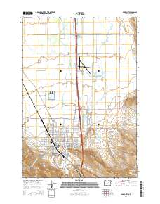 Baker City 2014 topographic map thumbnail