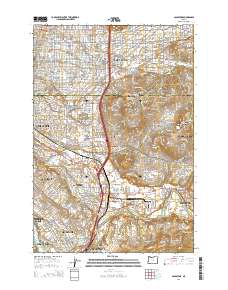 Gladstone 2014 topographic map thumbnail