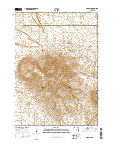 Glass Buttes 2014 topographic map thumbnail