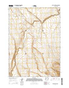 Beatys Butte NW 2014 topographic map thumbnail