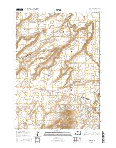 Cline Falls 2014 topographic map thumbnail
