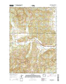 Grand Ronde 2014 topographic map thumbnail