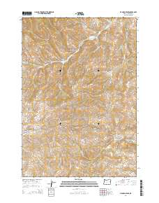 De Bord Peaks 2014 topographic map thumbnail