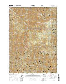 Harvey Mountain 2014 topographic map thumbnail