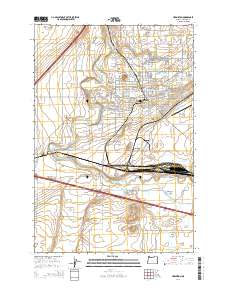 Hermiston 2014 topographic map thumbnail