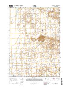 Jackass Butte NE 2014 topographic map thumbnail
