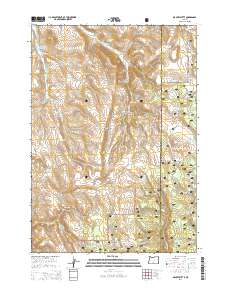 Mackey Butte 2014 topographic map thumbnail