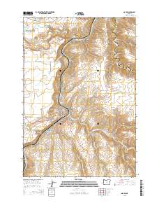 Maupin 2014 topographic map thumbnail