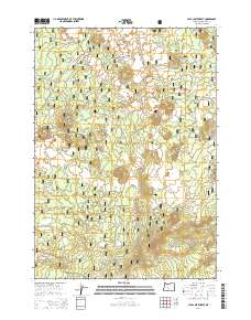 Lava Cast Forest 2014 topographic map thumbnail