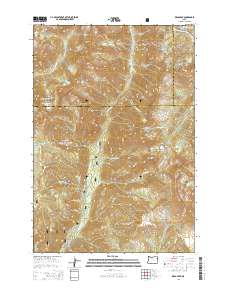 Krag Peak 2014 topographic map thumbnail